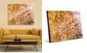 Creative Gallery Orange Yellow Blotch Spots Abstract 16" x 20" Acrylic Wall Art Print